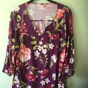 Multi coloured TOP  with embroidery.